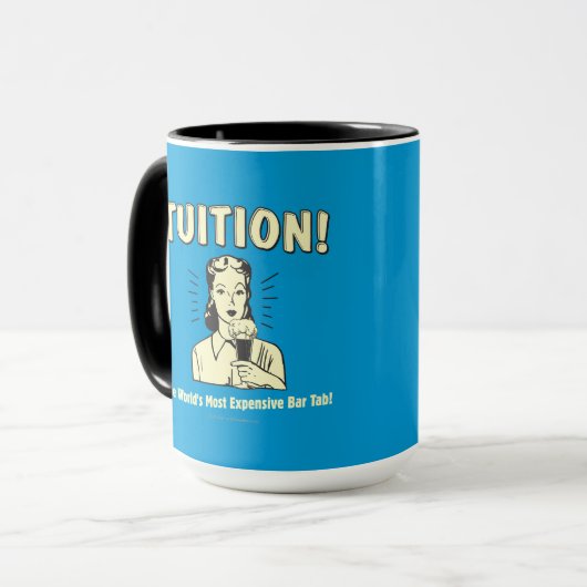 Opleiding: duurste streepjesstaart mok (Voorkant links)