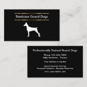 Opleiding en verkoop van wachthonden visitekaartje (Voorkant / Achterkant)