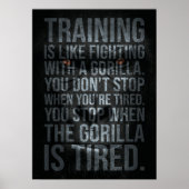 Opleiding is als het bestrijden van een Gorilla - Poster (Voorkant)