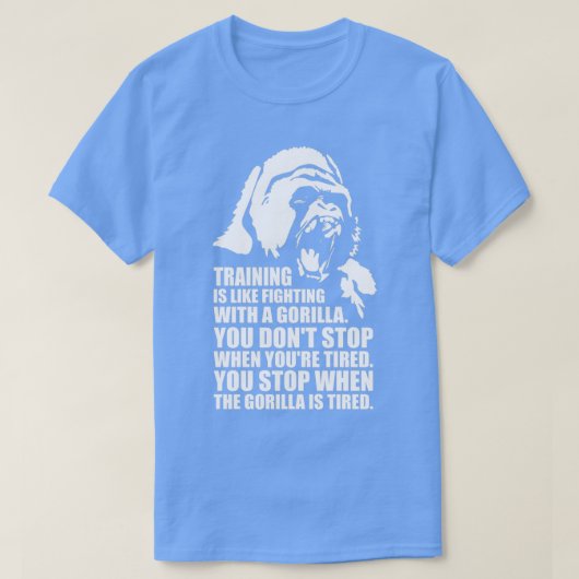Opleiding is als het bestrijden van een Gorilla T-shirt (Design voorkant)