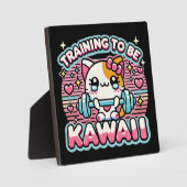 Opleiding om Kawaii te zijn - Schattige Funny Anim Fotoplaat (Voorkant)