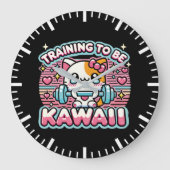 Opleiding om Kawaii te zijn - Schattige Funny Anim Grote Klok (Voorkant)