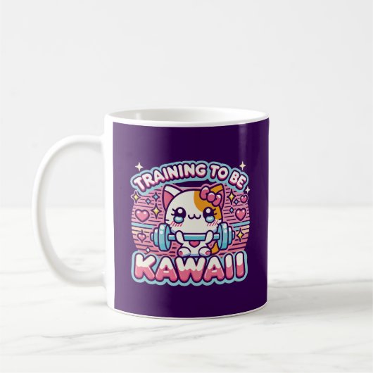 Opleiding om Kawaii te zijn - Schattige Funny Anim Koffiemok (Links)