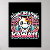Opleiding om Kawaii te zijn - Schattige Funny Anim Poster (Voorkant)