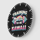 Opleiding om Kawaii te zijn - Schattigee Funny Ani Grote Klok (Hoek)