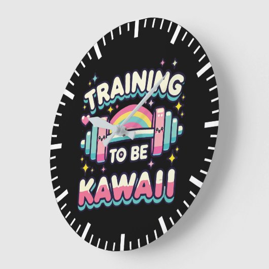 Opleiding om Kawaii te zijn - Schattigee Funny Ani Grote Klok (Hoek)