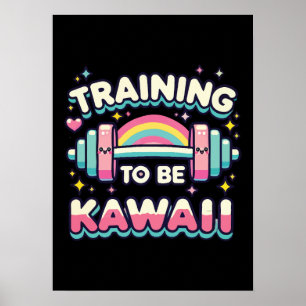 Opleiding om Kawaii te zijn - Schattigee Funny Ani Poster
