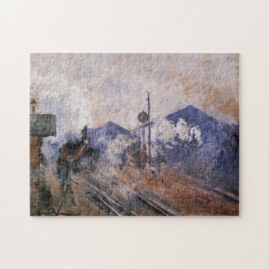 Opleiding station Saint-Lazare in Monet Fine Legpuzzel (Horizontaal)