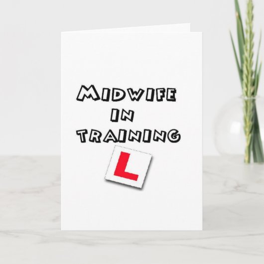 opleiding tot verloskundige kaart (Voorkant)
