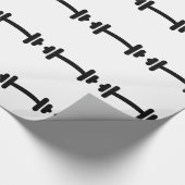 Opleiding van Barbell dumbbels Cadeaupapier (Hoek)