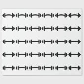 Opleiding van Barbell dumbbels Cadeaupapier (Vlak)