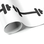 Opleiding van Barbell dumbbels Cadeaupapier (Rol Hoek)