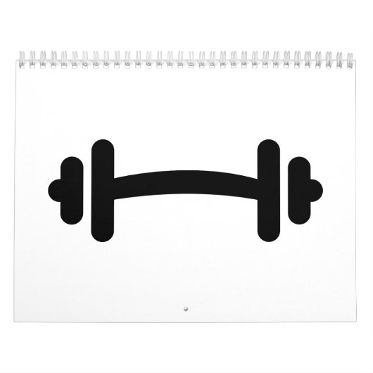 Opleiding van Barbell dumbbels Kalender (Hoes)