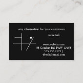 opleiding van berghonden / redding visitekaartje (Achterkant)