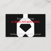 opleiding van berghonden / redding visitekaartje (Voorkant)