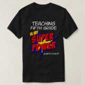 Opleiding van de vijfde klas Superpower Co. T-shirt (Design voorkant)