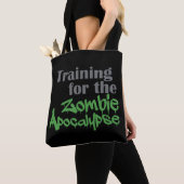 Opleiding van de Zombie Apocalypse Funny Workout Tote Bag (Dichtbij)