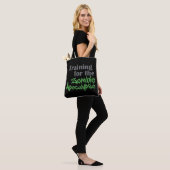 Opleiding van de Zombie Apocalypse Funny Workout Tote Bag (Op model)