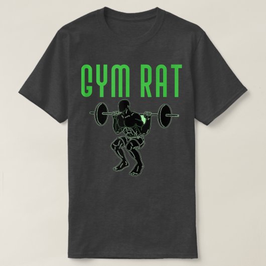 Opleiding van gym Rat Weight Workout Eercise Lifti T-shirt (Design voorkant)