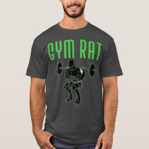 Opleiding van gym Rat Weight Workout Eercise Lifti T-shirt