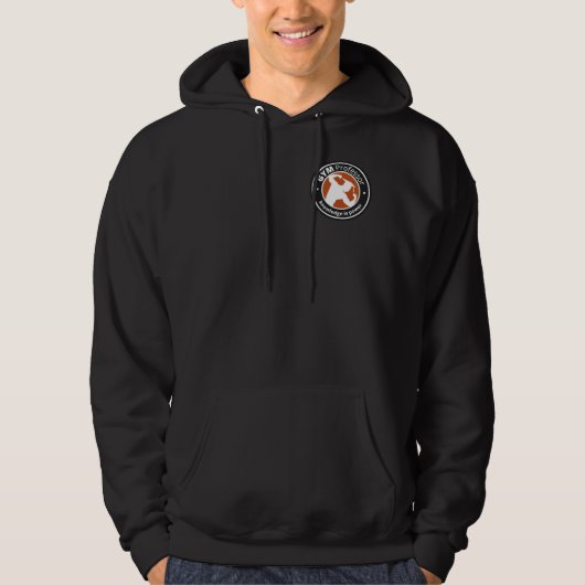 Opleiding van mannen (zwart) hoodie (Voorkant)