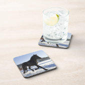 Opleiding van paarden in een wijnlandschap drankjes onderzetter (Rechterzijde)