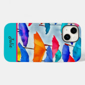 Opleiding van Waterverf met naam Case-Mate iPhone Case (Achterkant (horizontaal))