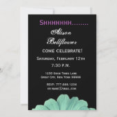 OPLEIDING Verjaardag Groene Paarse Daisy Eigen naa Kaart (Achterkant)