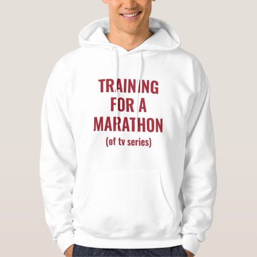Opleiding voor een marathon hoodie (Voorkant)