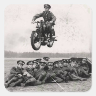 OPLEIDING VOOR EENDEN EN HOESJES. VIERKANTE STICKER