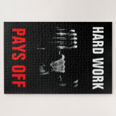 Opleiding voor hard werken maakt geen deel uit van legpuzzel (Horizontaal)