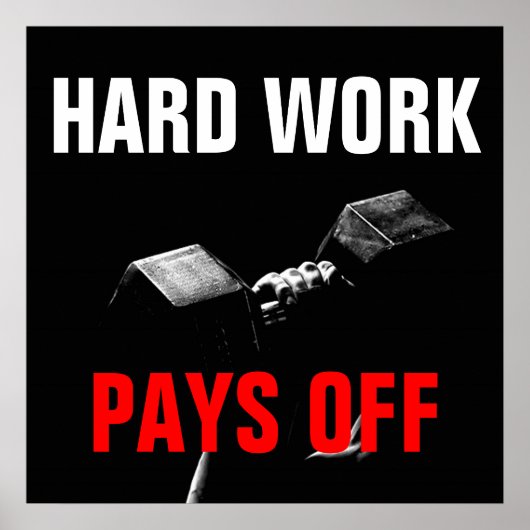 Opleiding voor hard werken maakt geen deel uit van poster (Voorkant)