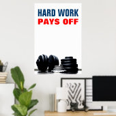 Opleiding voor hard werken maakt geen deel uit van poster (Thuiskantoor)