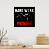 Opleiding voor hard werken maakt geen deel uit van poster (Keuken)