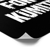 Opleiding voor Kumite Karate Humor Sarcastic Poster (Hoek)