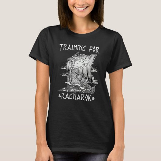 Opleiding voor Ragnarok I Valhalla Viking T-shirt (Voorkant)