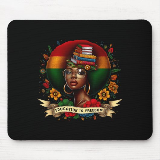 Opleiding Vrijheid Black History Month Design Muismat (Voorkant)