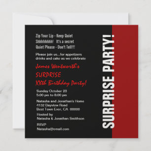 OPLEIDING XX jaar geboortedag Modern Black Red Whi Kaart