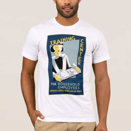 Opleidingscentrum voor werknemers in de huishoudin t-shirt (Voorkant)