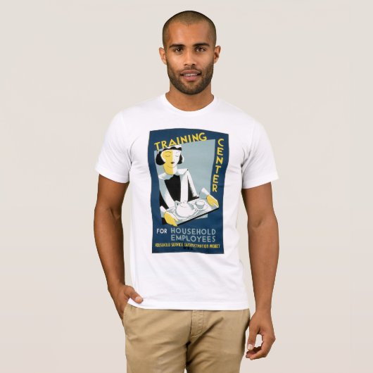 Opleidingscentrum voor werknemers in de huishoudin t-shirt (Voorkant volledig)