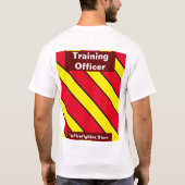 Opleidingsfunctionaris Flames Red/Yellow T-Shirt (Achterkant)
