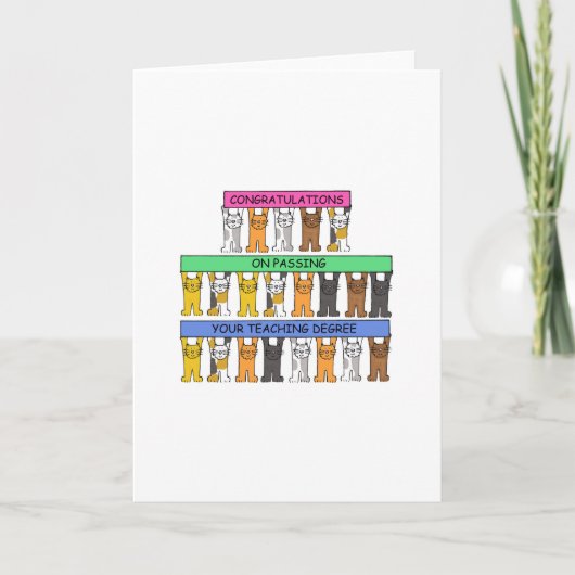 Opleidingsgraad Gefeliciteerd Kaart (Voorkant)