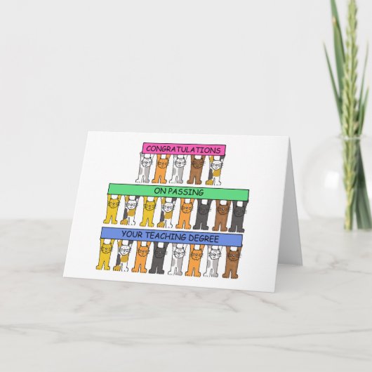 Opleidingsgraad Gefeliciteerd Kaart (Voorkant)