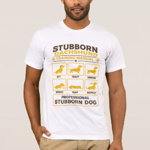 Opleidingshandleiding voor eigenwijze Dachshond Re T-shirt
