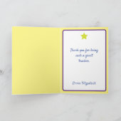 Opleidingsmedaille Dank u wel Bedankkaart (Binnen)