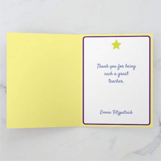 Opleidingsmedaille Dank u wel Kaart (Binnen)