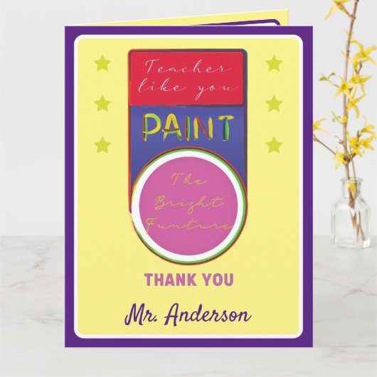 Opleidingsmedaille Dank u wel Kaart (Gele Bloem)