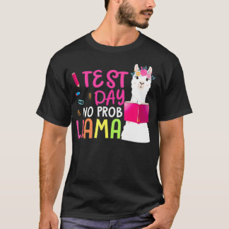 Opleidingtest Geen Probllama Llama Teacher Testi T-shirt