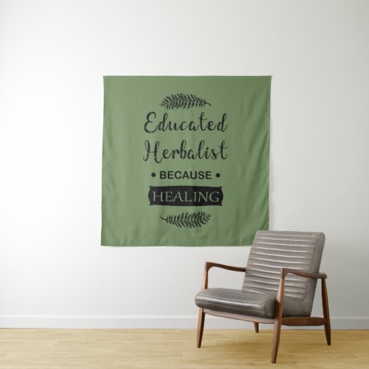 Oplettende kruidendokter natuurlijke geneeskunde wandkleed (In situ)