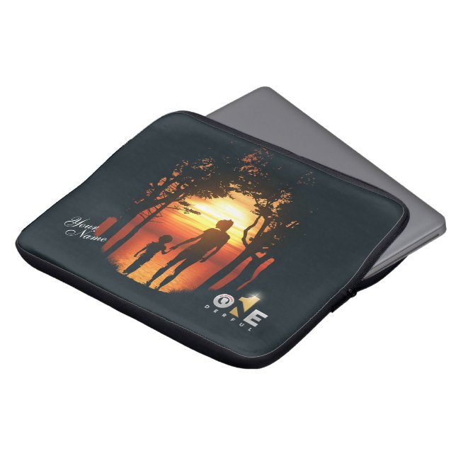 Oplettende Ouderdag | Moederdag - 13 inch Laptop Sleeve (Voorkant top)